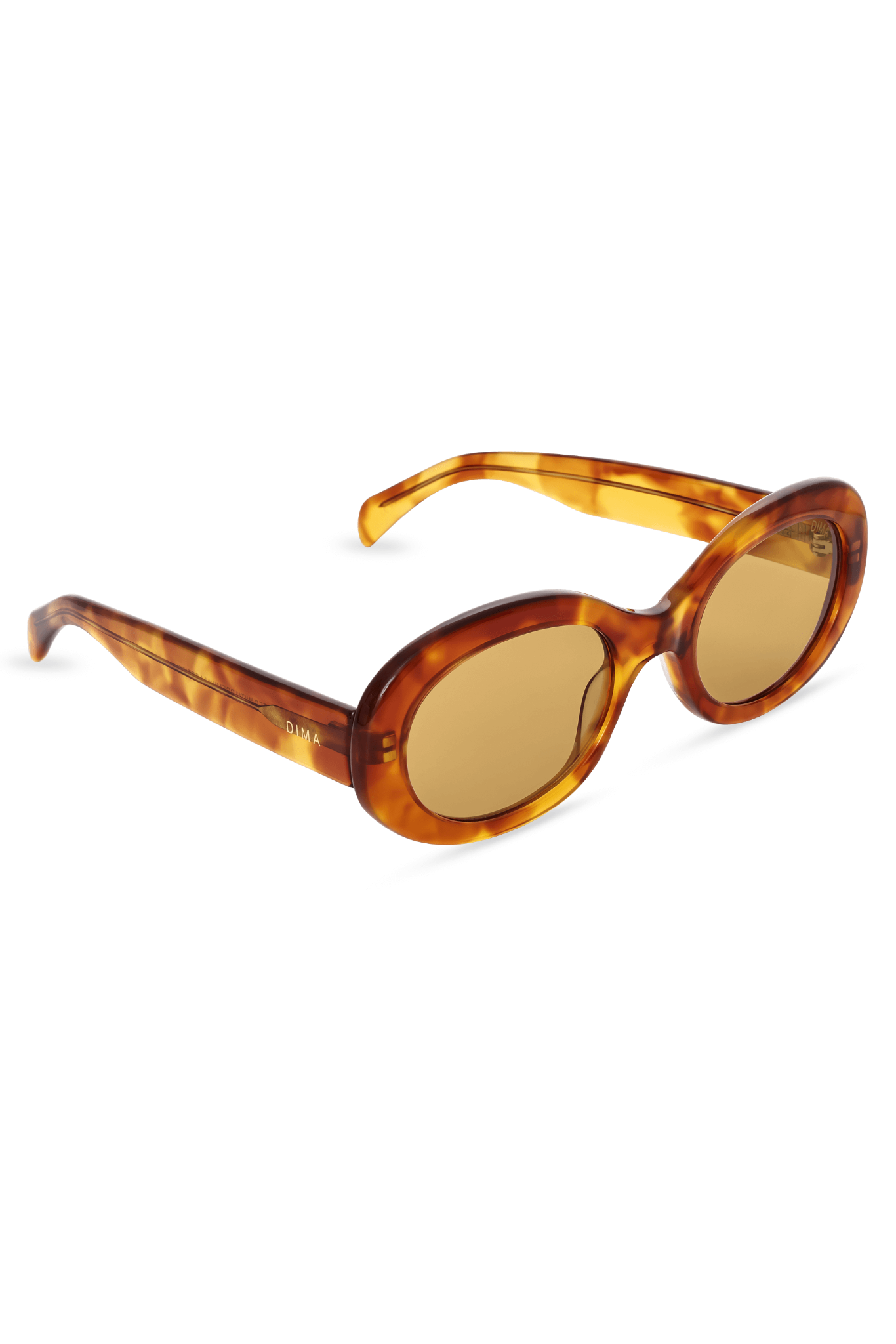Dima Sunglasses Kaia Light Amber Tortoise Frame Yellow Lens 3