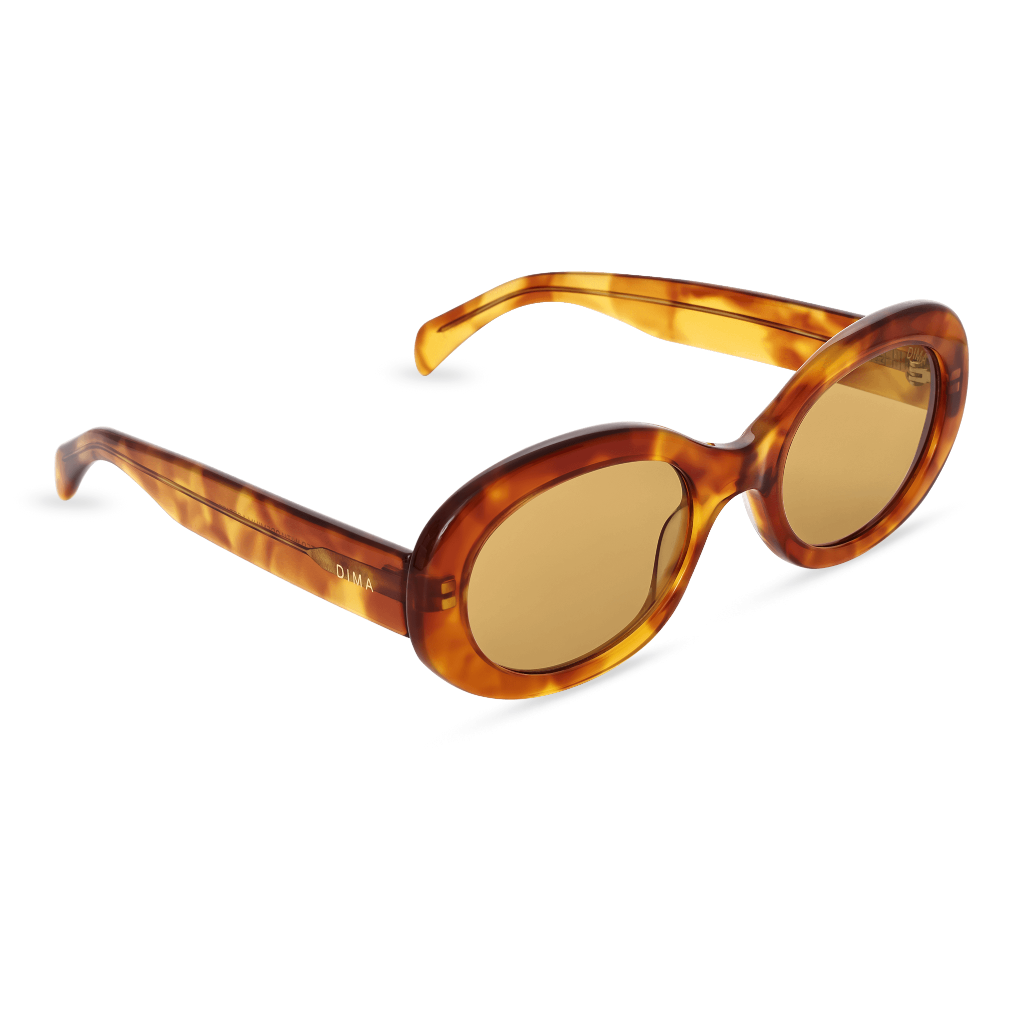 Dima Sunglasses Kaia Light Amber Tortoise Frame Yellow Lens 3