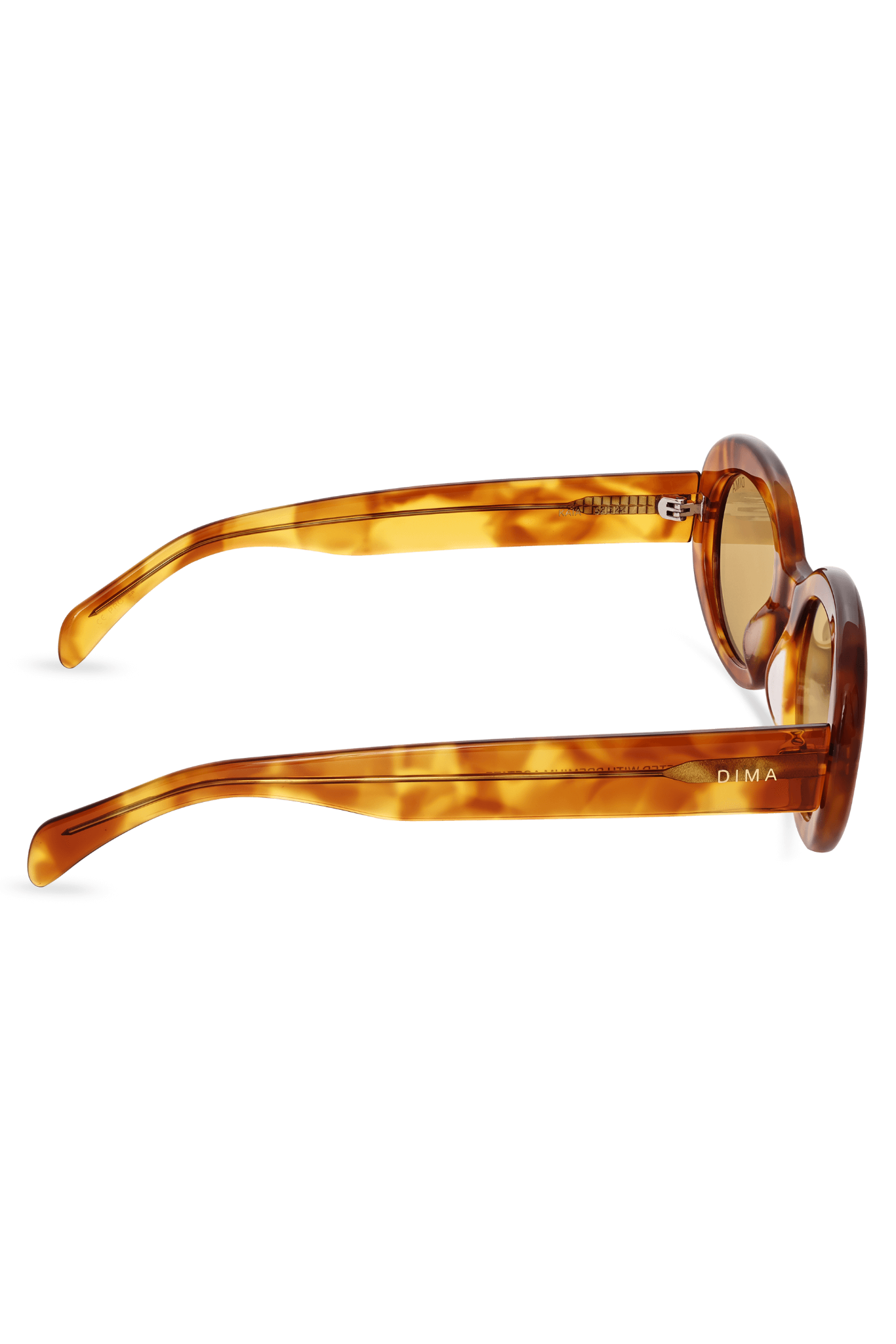 Dima Sunglasses Kaia Light Amber Tortoise Frame Yellow Lens 4