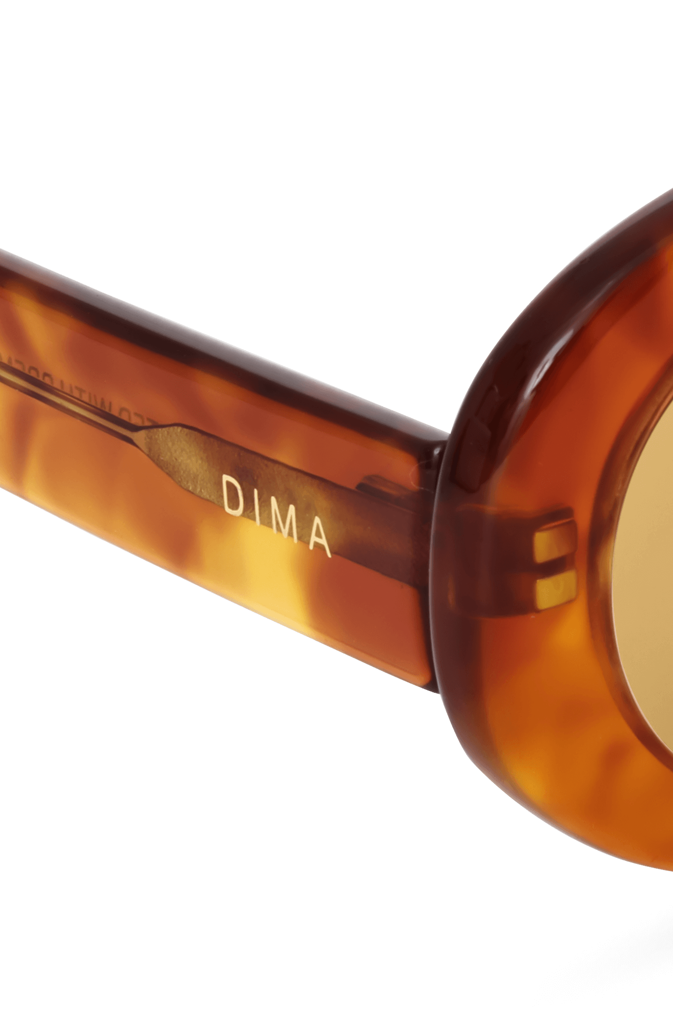 Dima Sunglasses Kaia Light Amber Tortoise Frame Yellow Lens 5