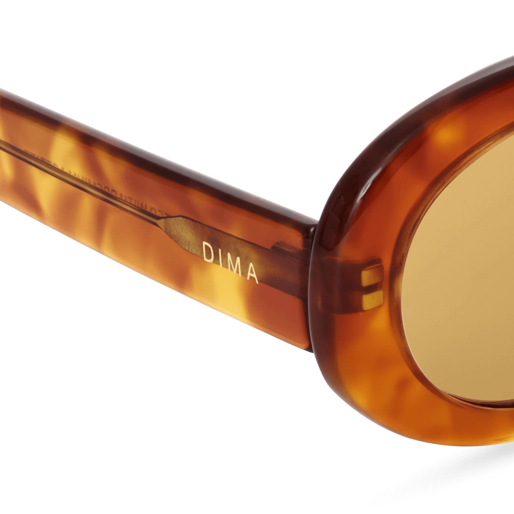 Dima Sunglasses Kaia Light Amber Tortoise Frame Yellow Lens 5