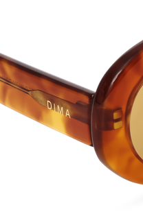 Dima Sunglasses Kaia Light Amber Tortoise Frame Yellow Lens 5