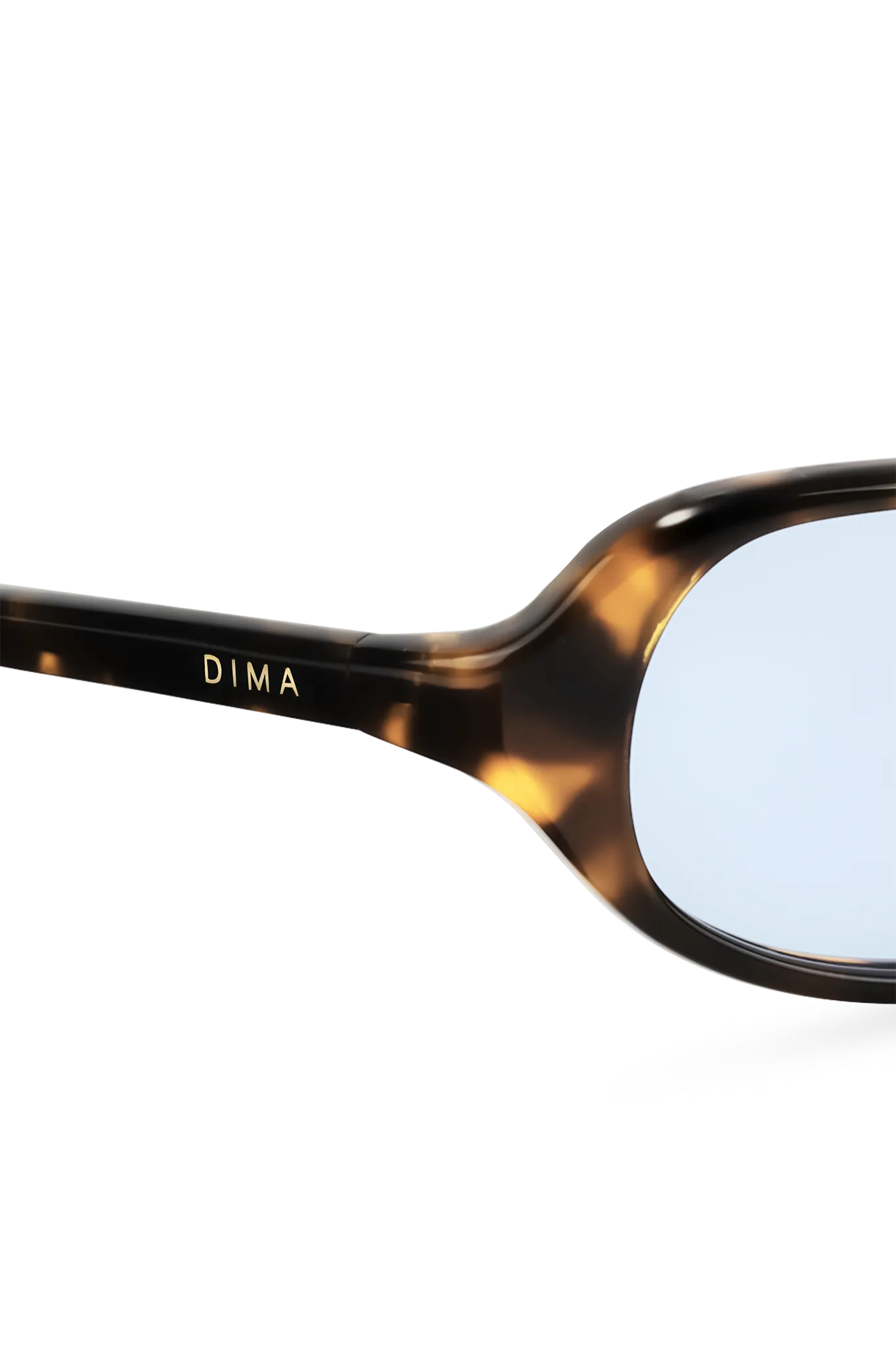 Dima Sunglasses Linea Dark Tortoise Frame Light Blue Lens 5