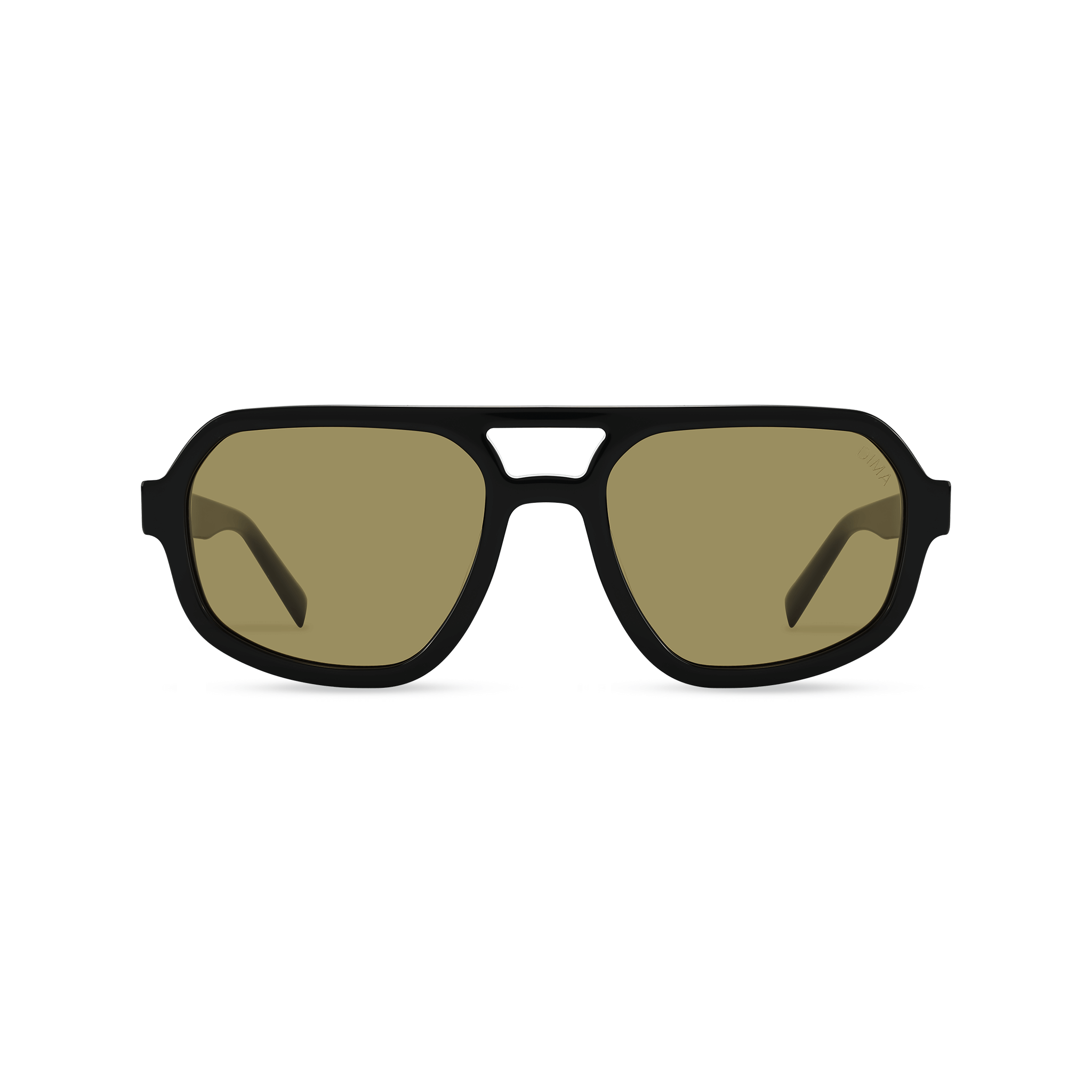 Dima Sunglasses Naomi Black Frame Olive Lens 1