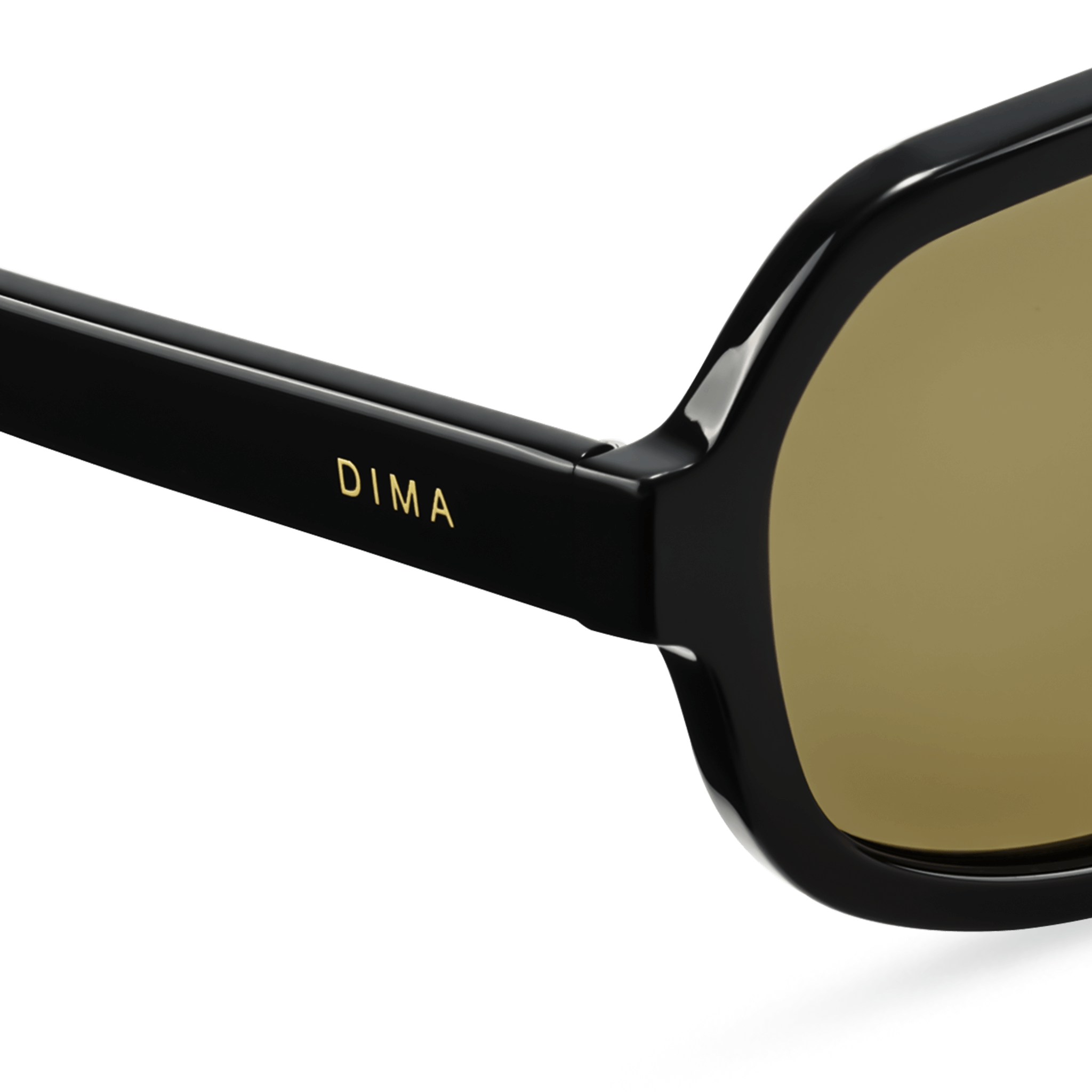 Dima Sunglasses Naomi Black Frame Olive Lens 5