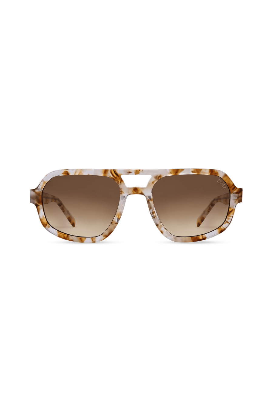 Dima Sunglasses Naomi Brown Pearl Frame Brown Gradient Lens 1