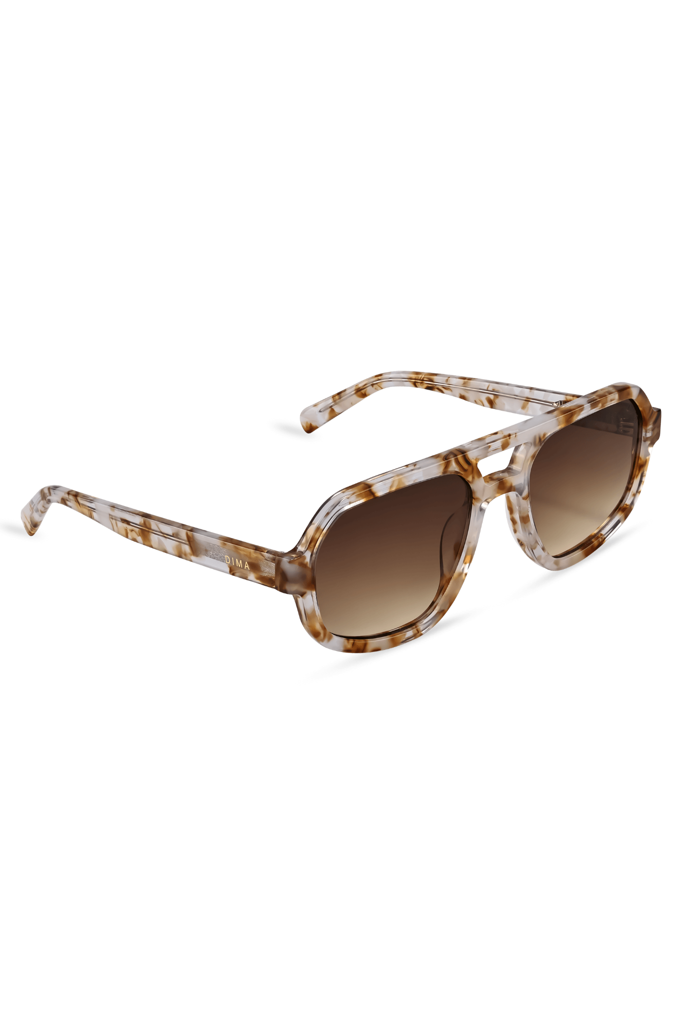 Dima Sunglasses Naomi Brown Pearl Frame Brown Gradient Lens 3