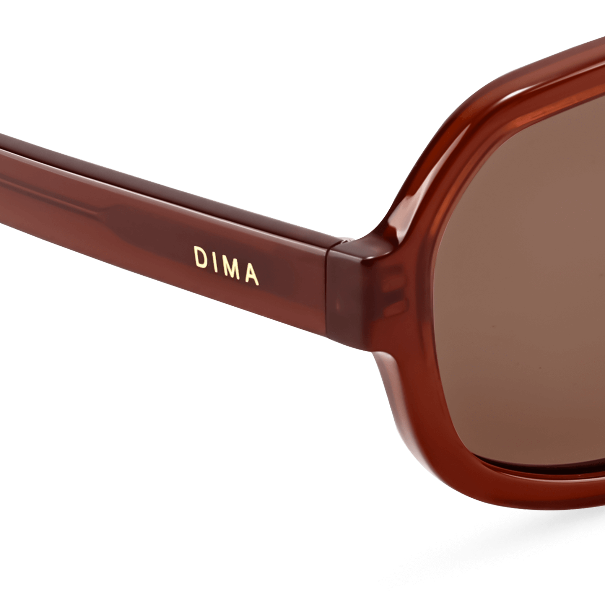 Dima Sunglasses Naomi Honey Marple Frame Warm Tea-brown Gradient Lens 5