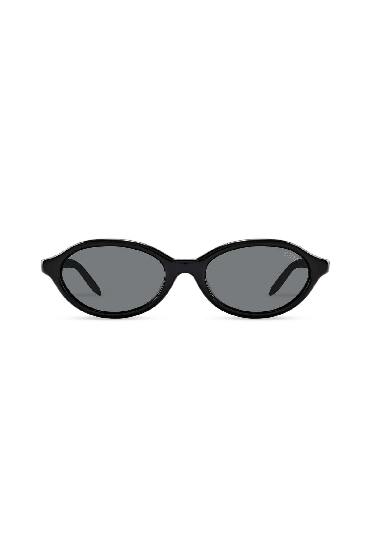 Tess Black Oval Sunglasses For Women - Grey Lens | DIMA Eyewear – DIMA ...