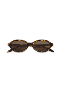 Dima Sunglasses Tess Dark Amber Tortoise Frame Brown Lens 2