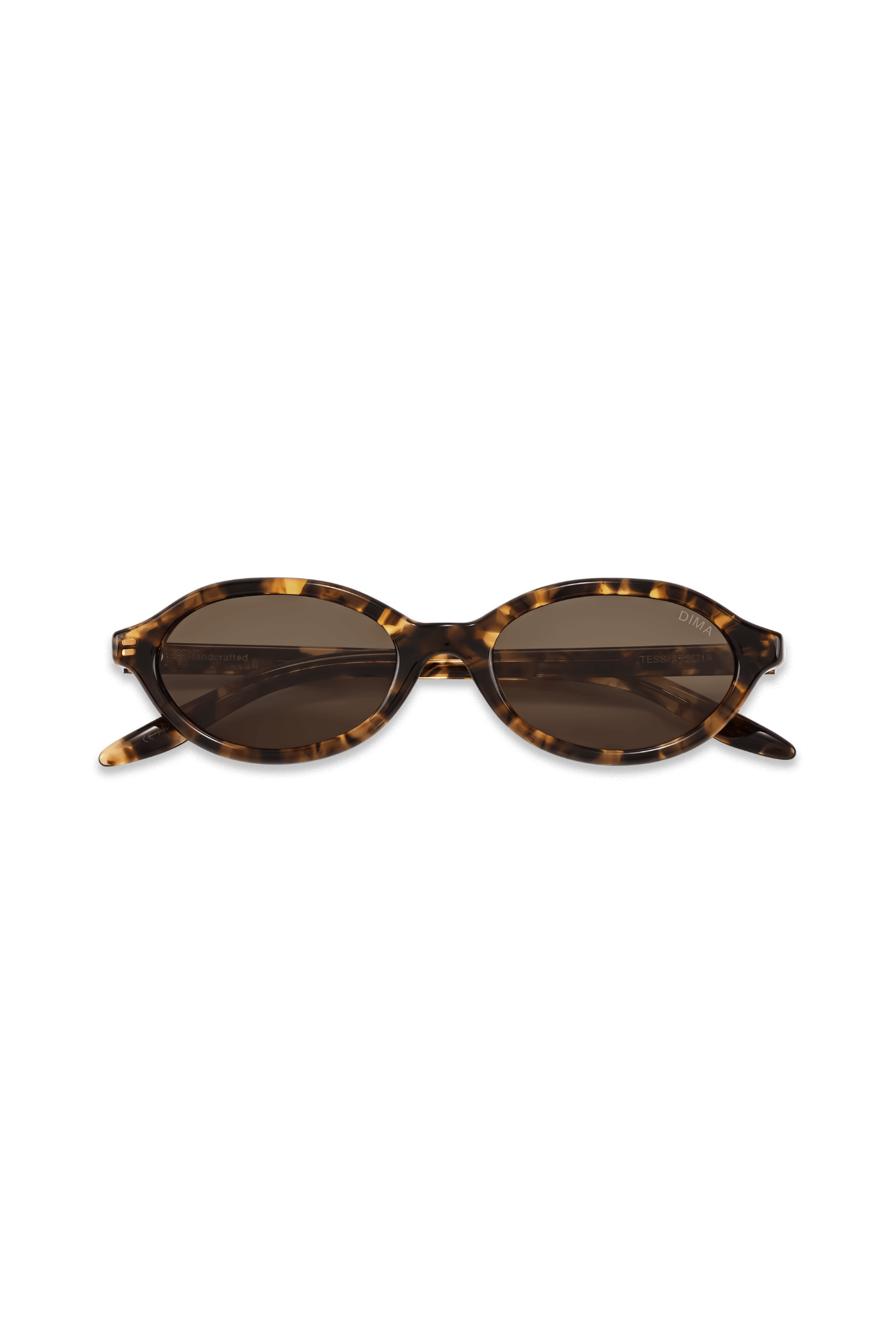 Dima Sunglasses Tess Dark Amber Tortoise Frame Brown Lens 2