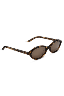 Dima Sunglasses Tess Dark Amber Tortoise Frame Brown Lens 3
