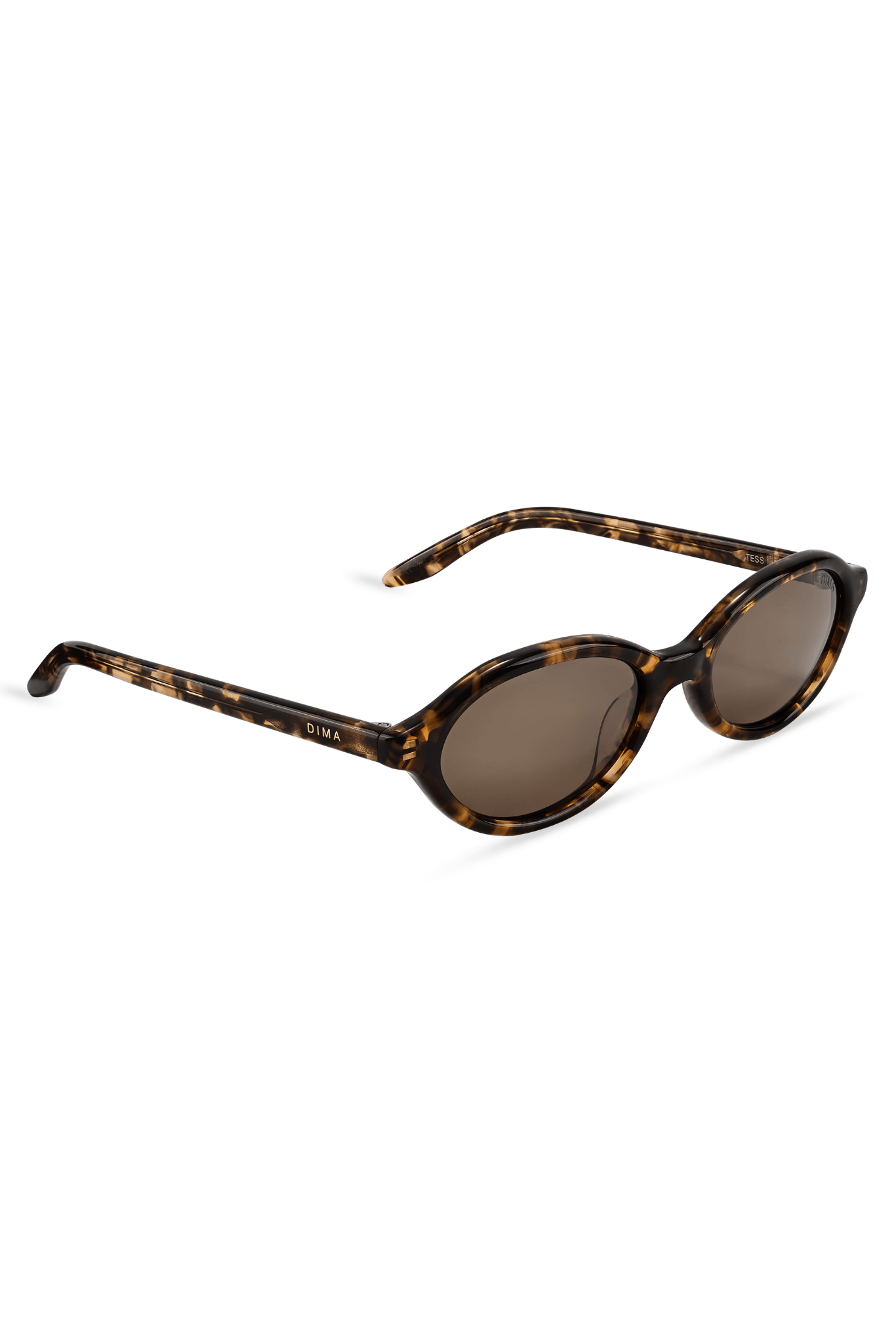 Dima Sunglasses Tess Dark Amber Tortoise Frame Brown Lens 3
