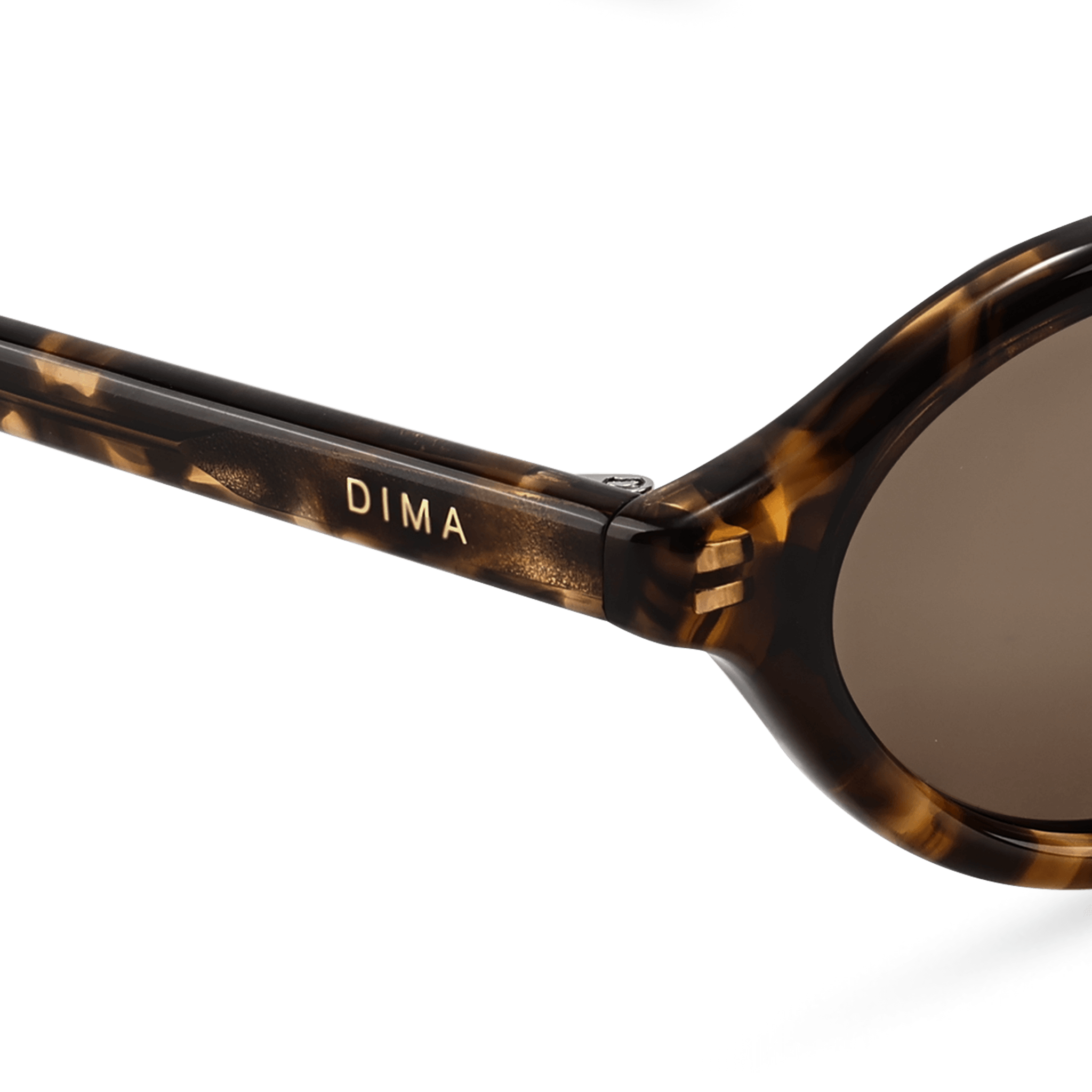 Dima Sunglasses Tess Dark Amber Tortoise Frame Brown Lens 5