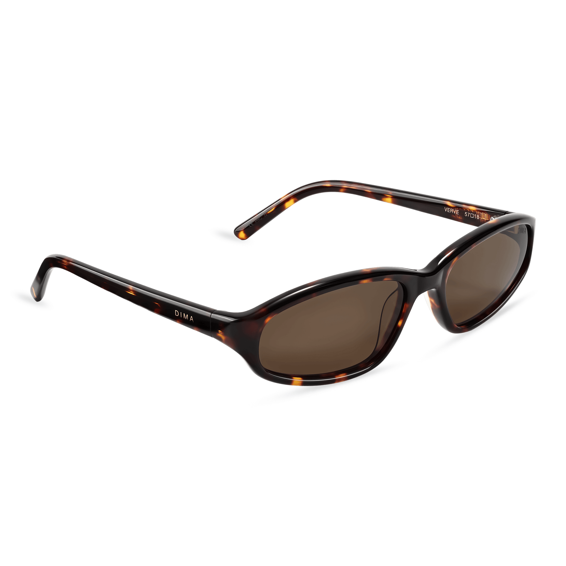 Dima Sunglasses Verve Dark Tortoise Frame Brown Lens 3