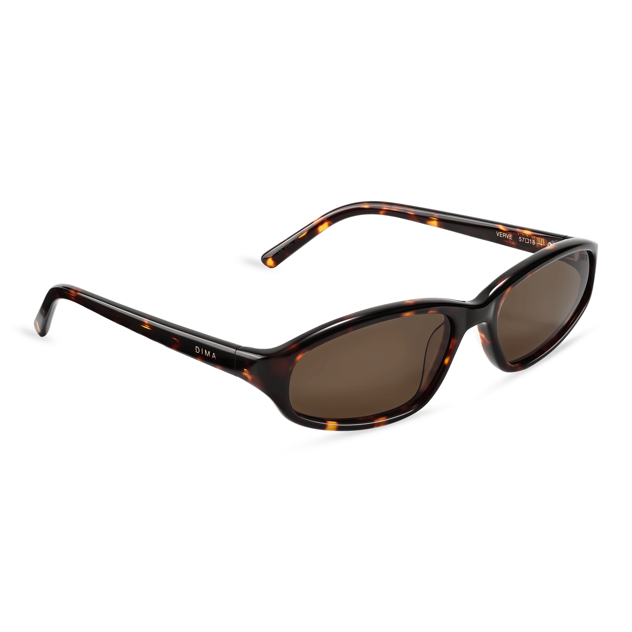 Dima Sunglasses Verve Dark Tortoise Frame Brown Lens 3