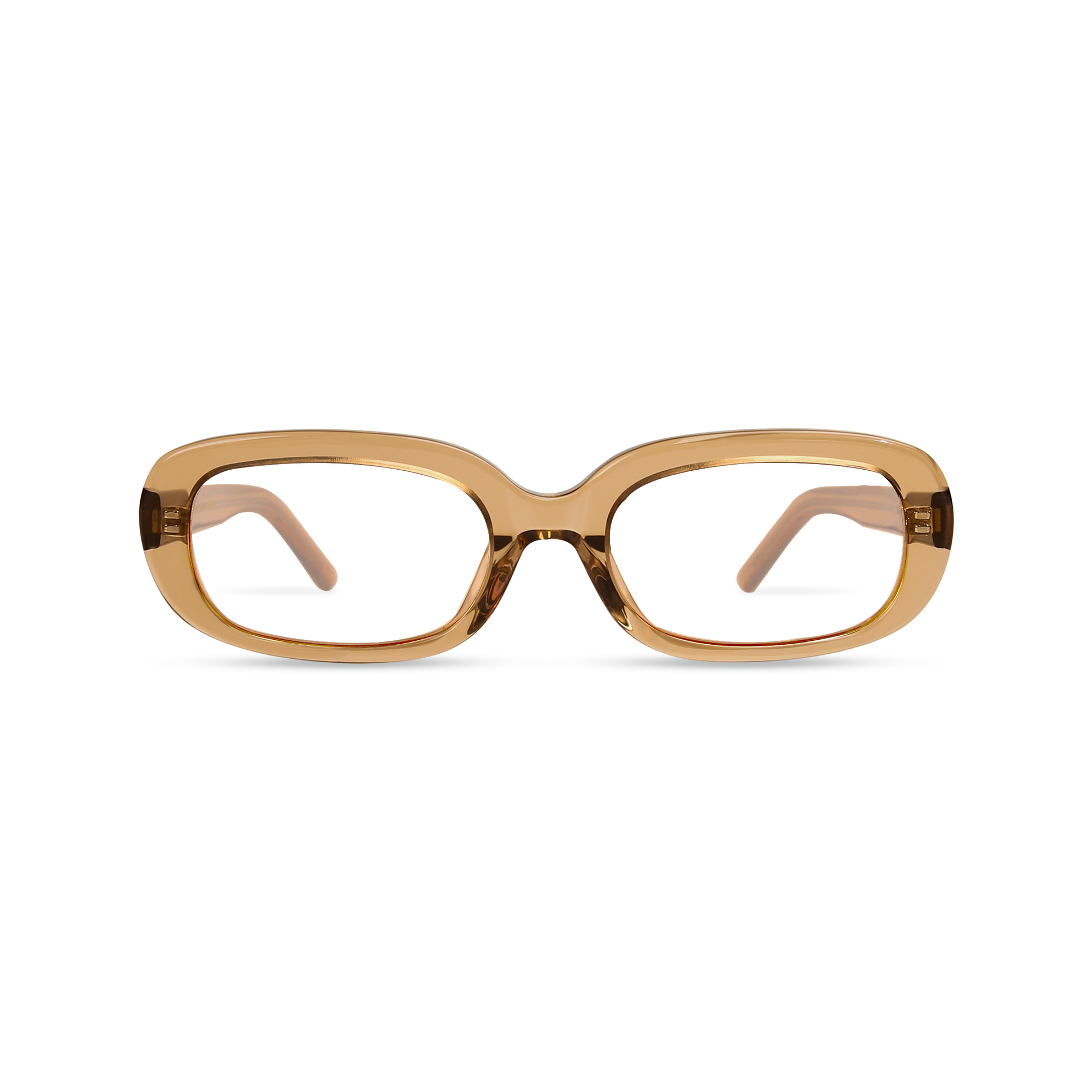 Dima Violet Crystal Brown Frame Glasses 1