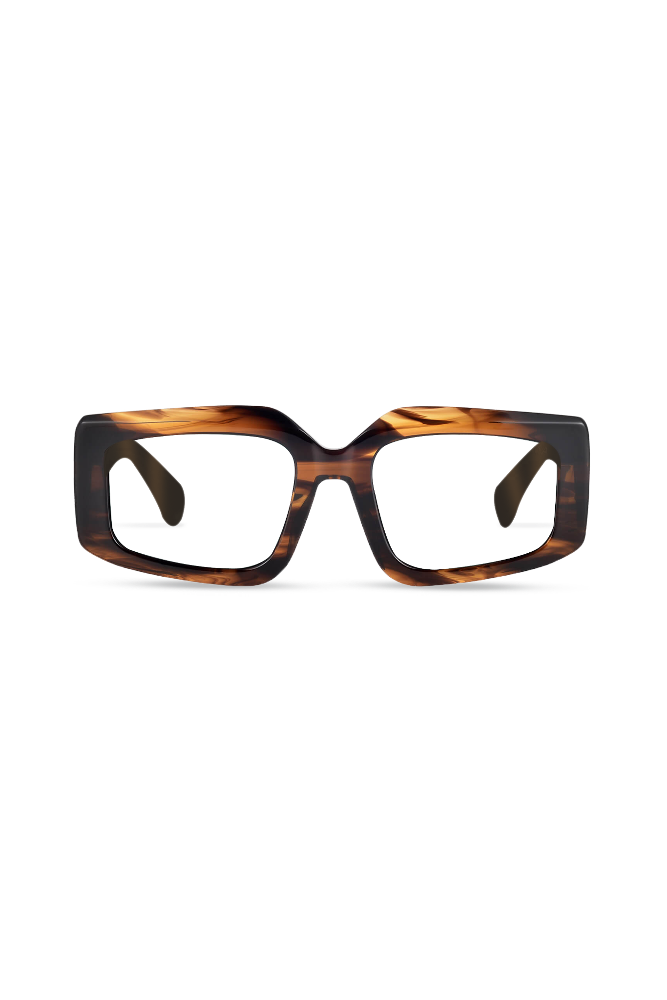 Vivid Brown Tortoise Frame Glasses