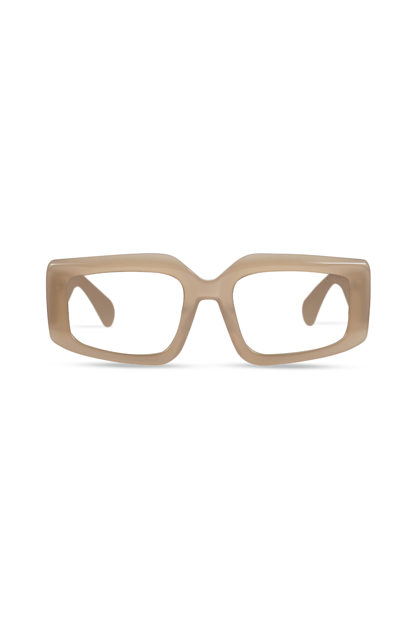 Vivid Milky Brown Frame Glasses-image