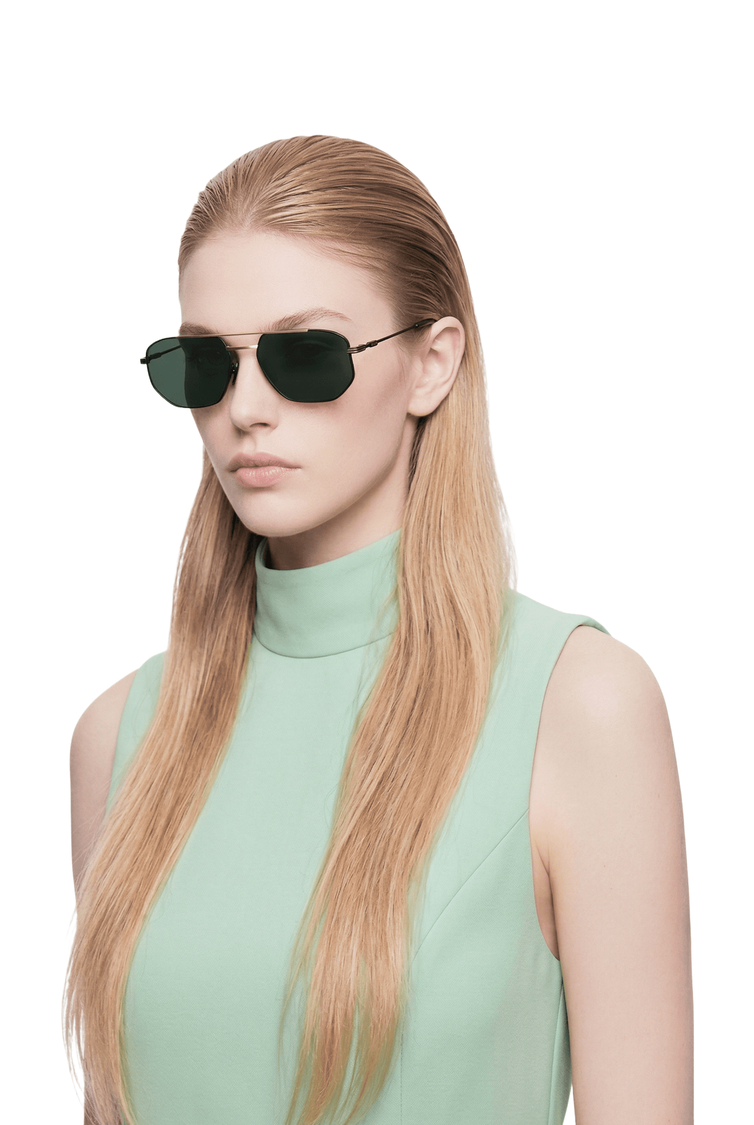 Dima Rydar black gold aviator sunglasses blend sharp fashion