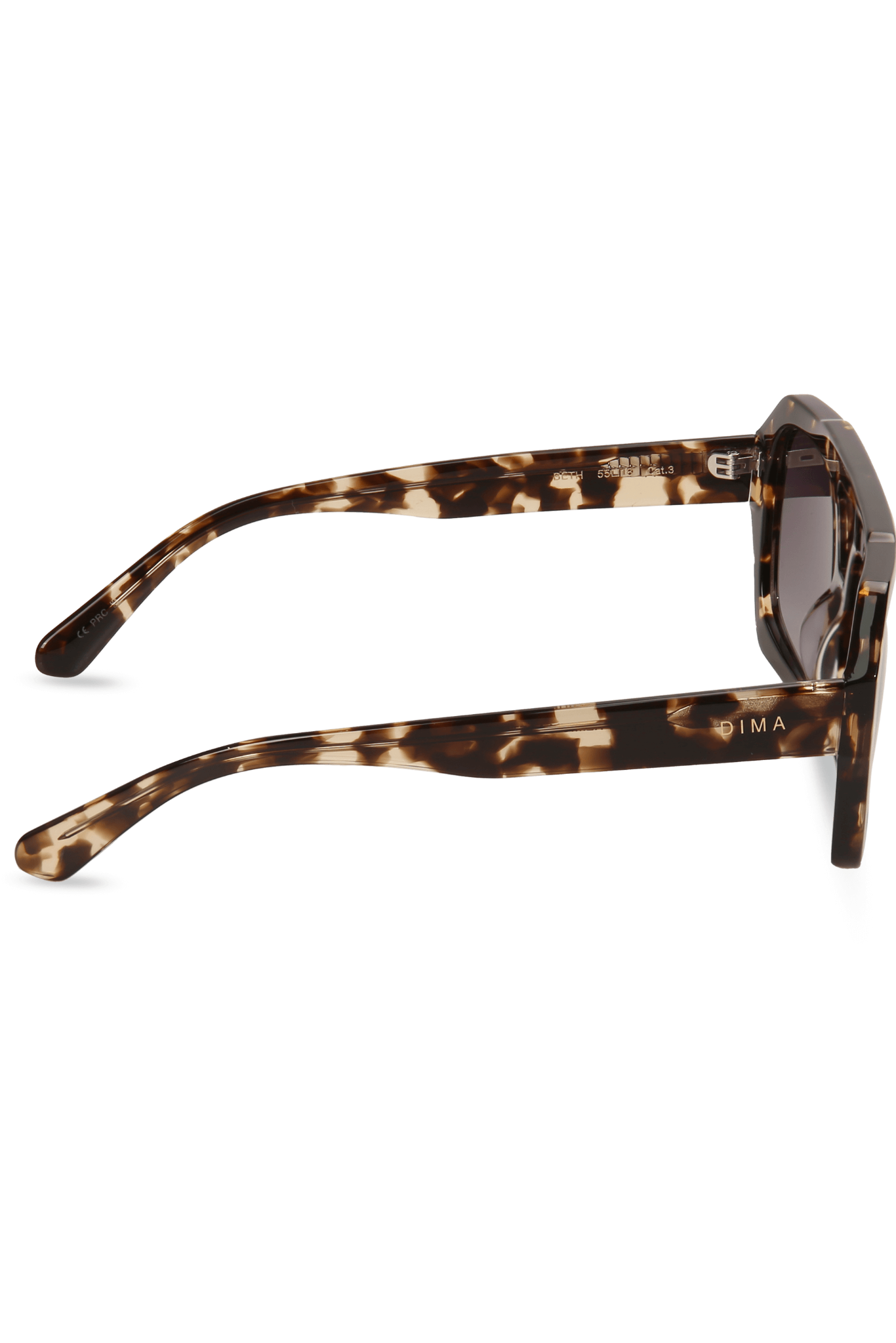 diam sunglass beth blonde tortoise frame grey gradient lens 3