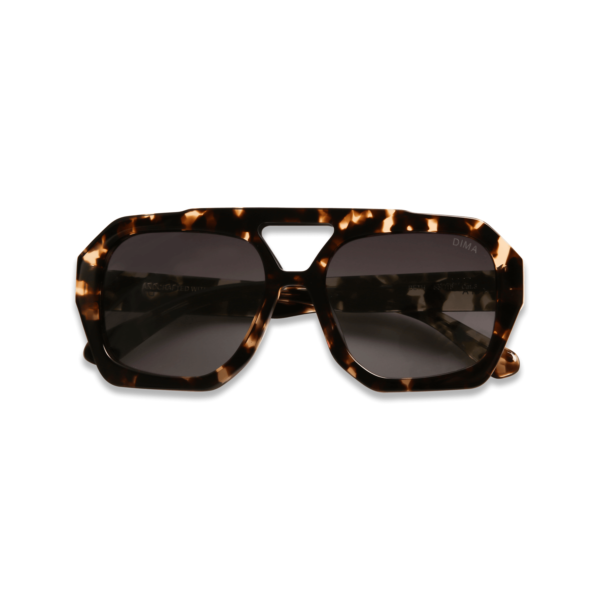 diam sunglass beth blonde tortoise frame grey gradient lens 5