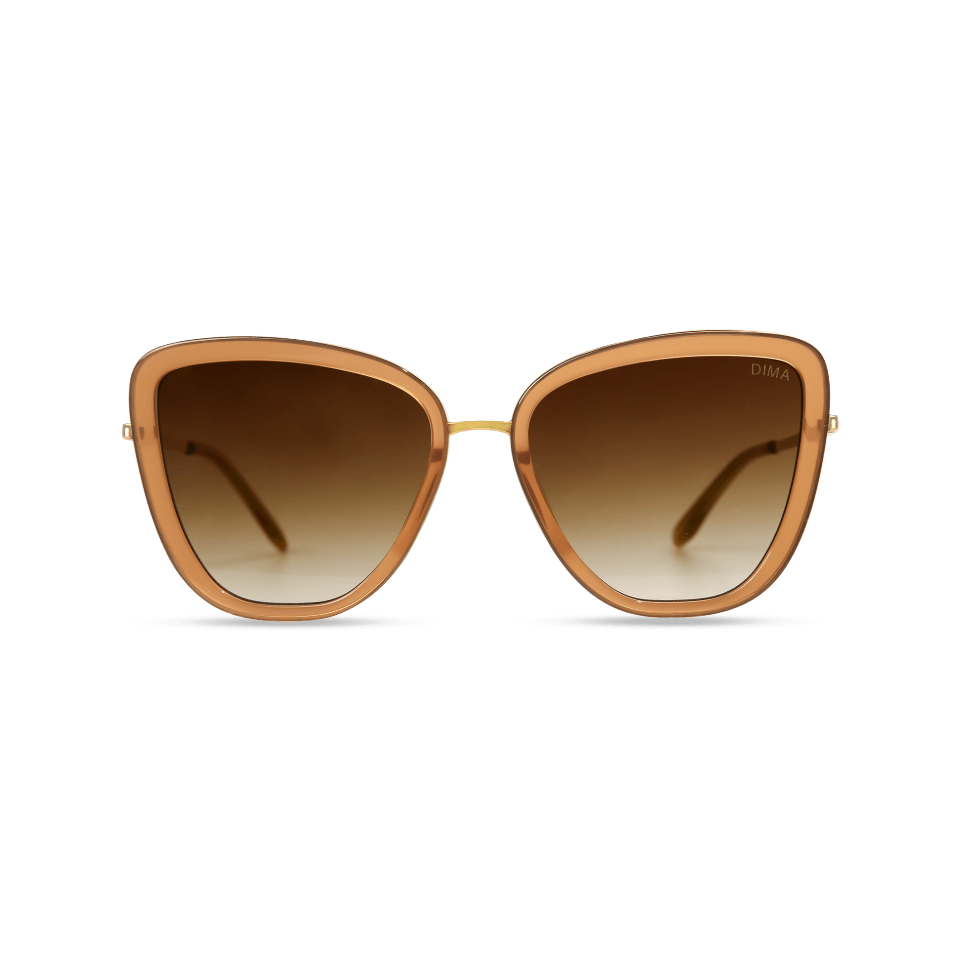 dima sunglass Isla gold crystal brown frame brown gradient lens 1