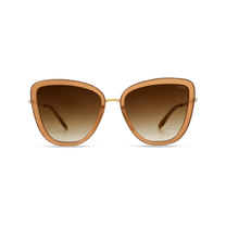 dima sunglass Isla gold crystal brown frame brown gradient lens 1