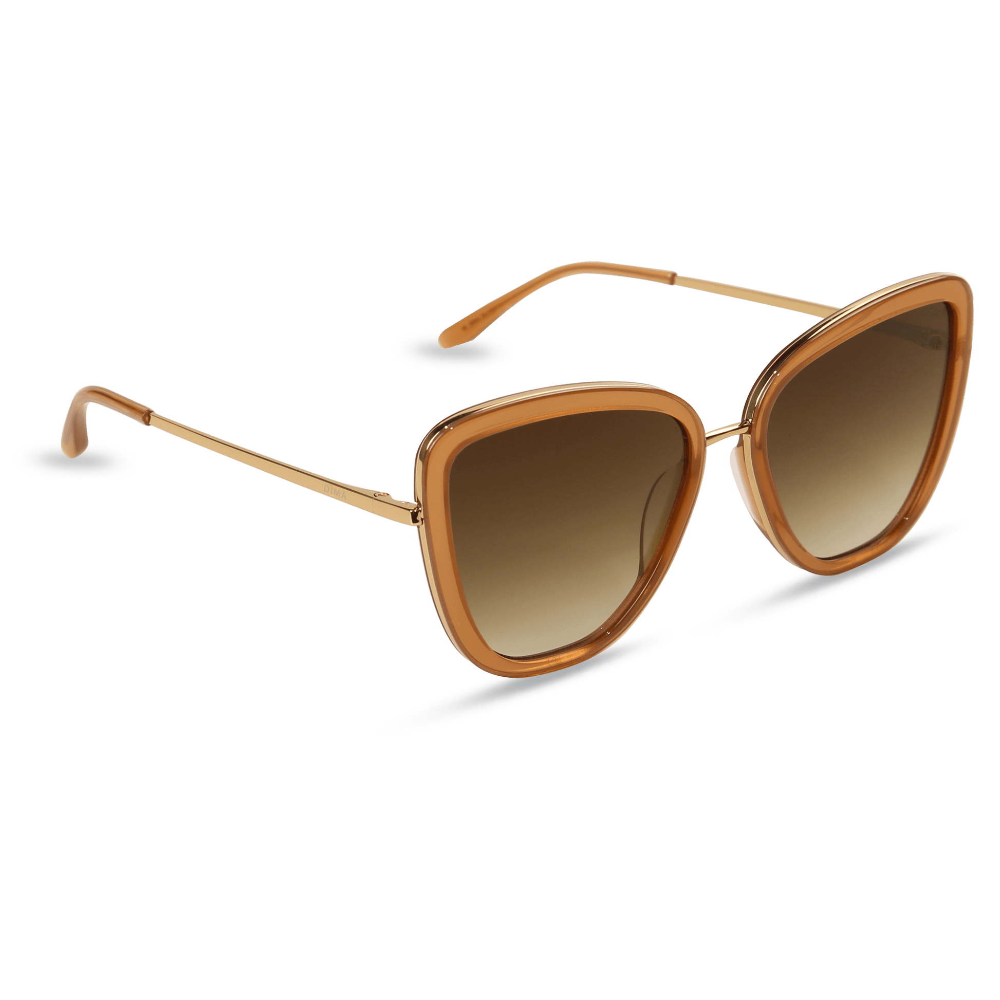 dima sunglass Isla gold crystal brown frame brown gradient lens 2