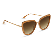 dima sunglass Isla gold crystal brown frame brown gradient lens 2