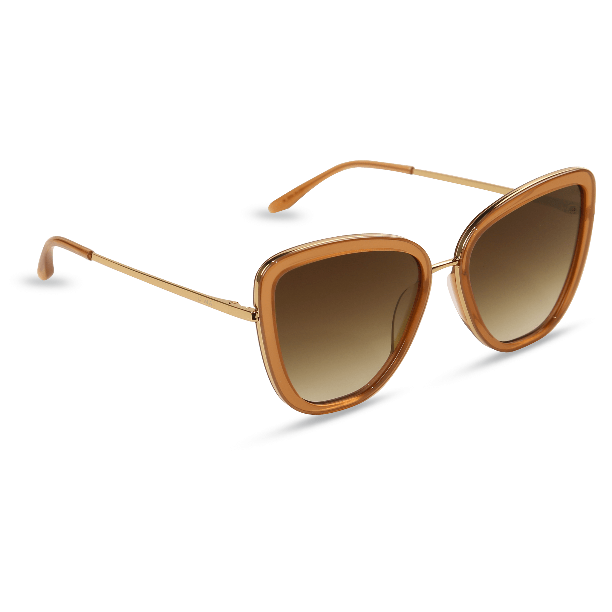 dima sunglass Isla gold crystal brown frame brown gradient lens 2