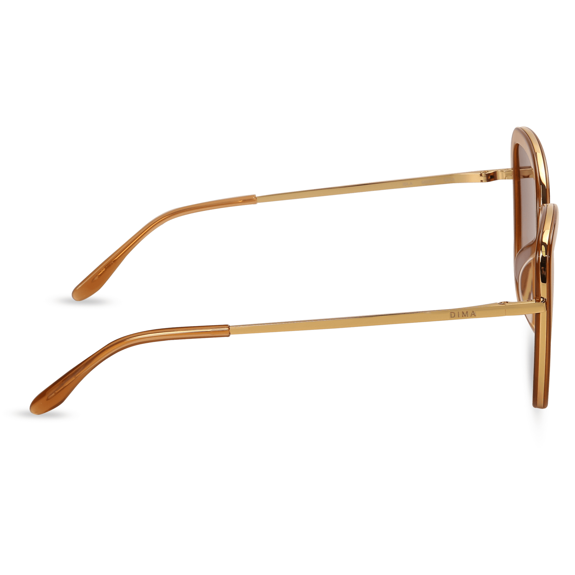 dima sunglass Isla gold crystal brown frame brown gradient lens 3