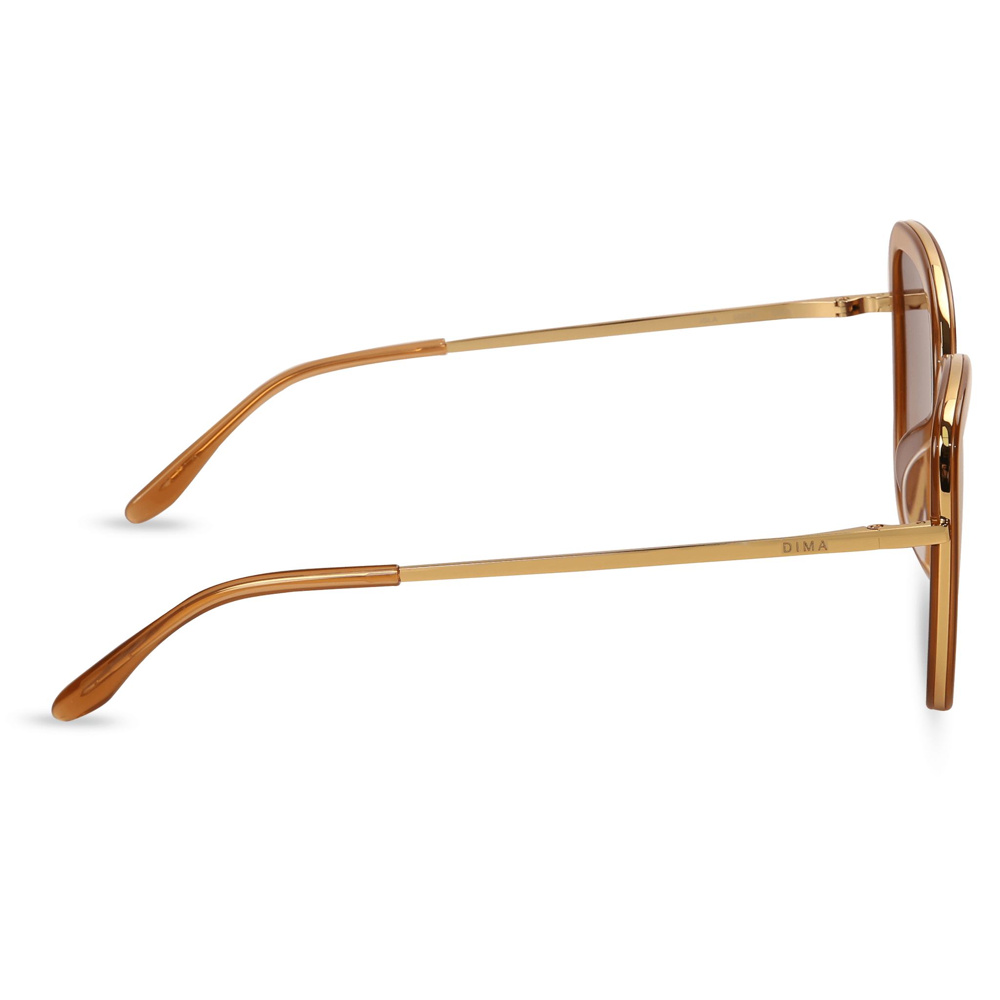 dima sunglass Isla gold crystal brown frame brown gradient lens 3