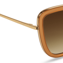 dima sunglass Isla gold crystal brown frame brown gradient lens 4