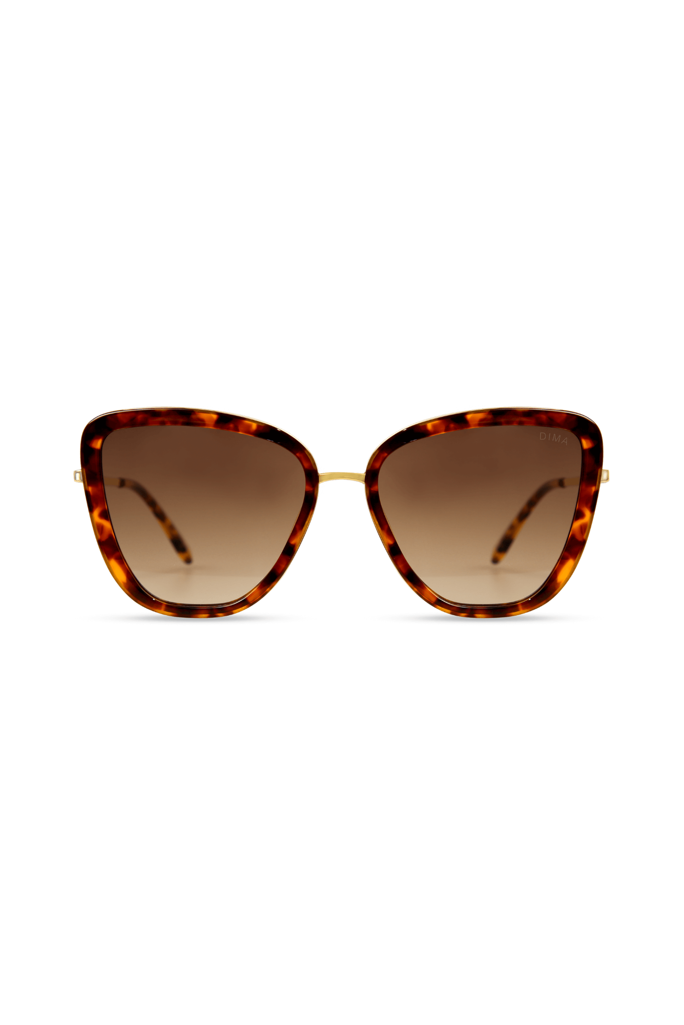 dima sunglass Isla gold dark tortoise frame brown gradient lens 1