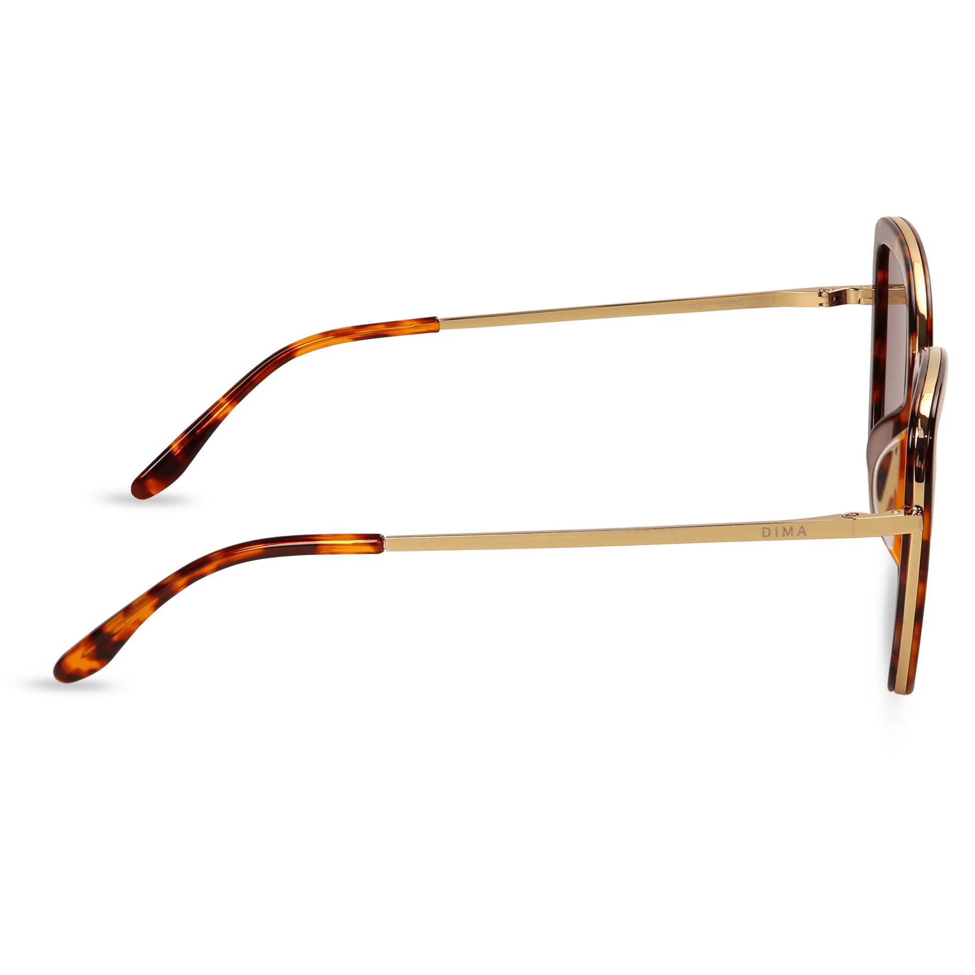 dima sunglass Isla gold dark tortoise frame brown gradient lens 3