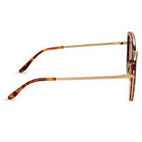 dima sunglass Isla gold dark tortoise frame brown gradient lens 3