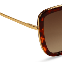 dima sunglass Isla gold dark tortoise frame brown gradient lens 4