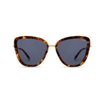 dima sunglass Isla gold dark tortoise frame dark blue lens 1