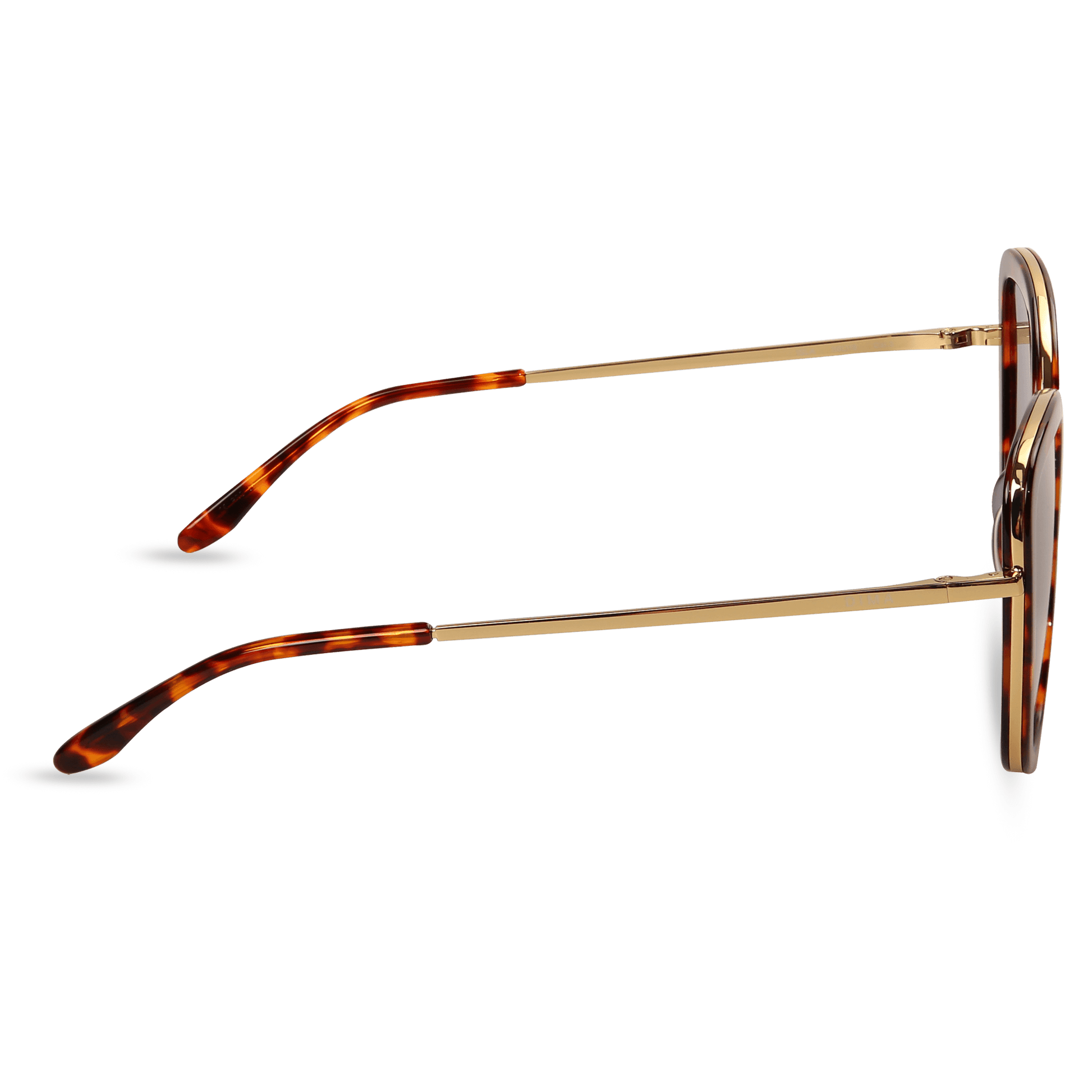 dima sunglass Isla gold dark tortoise frame dark blue lens 3