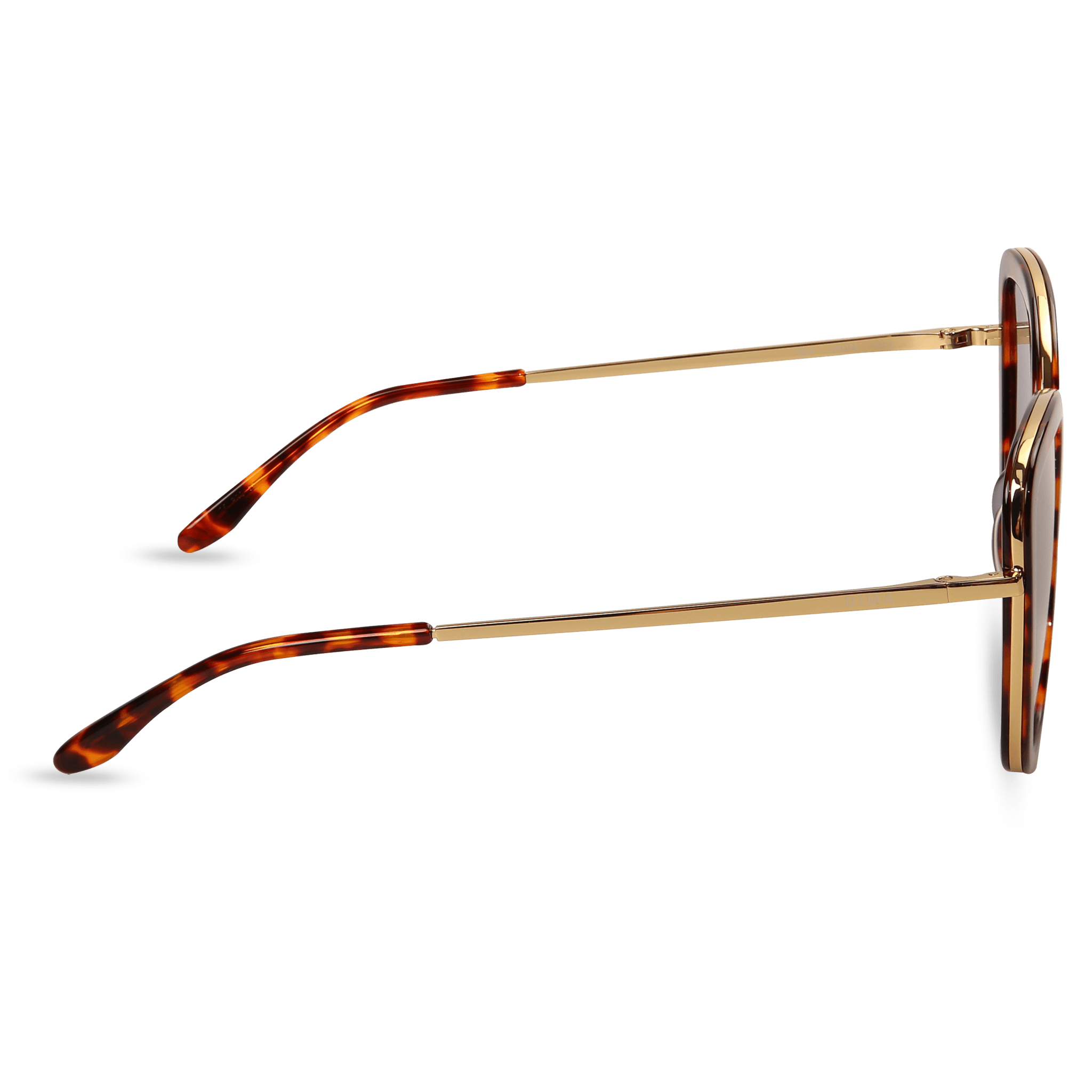 dima sunglass Isla gold dark tortoise frame dark blue lens 3