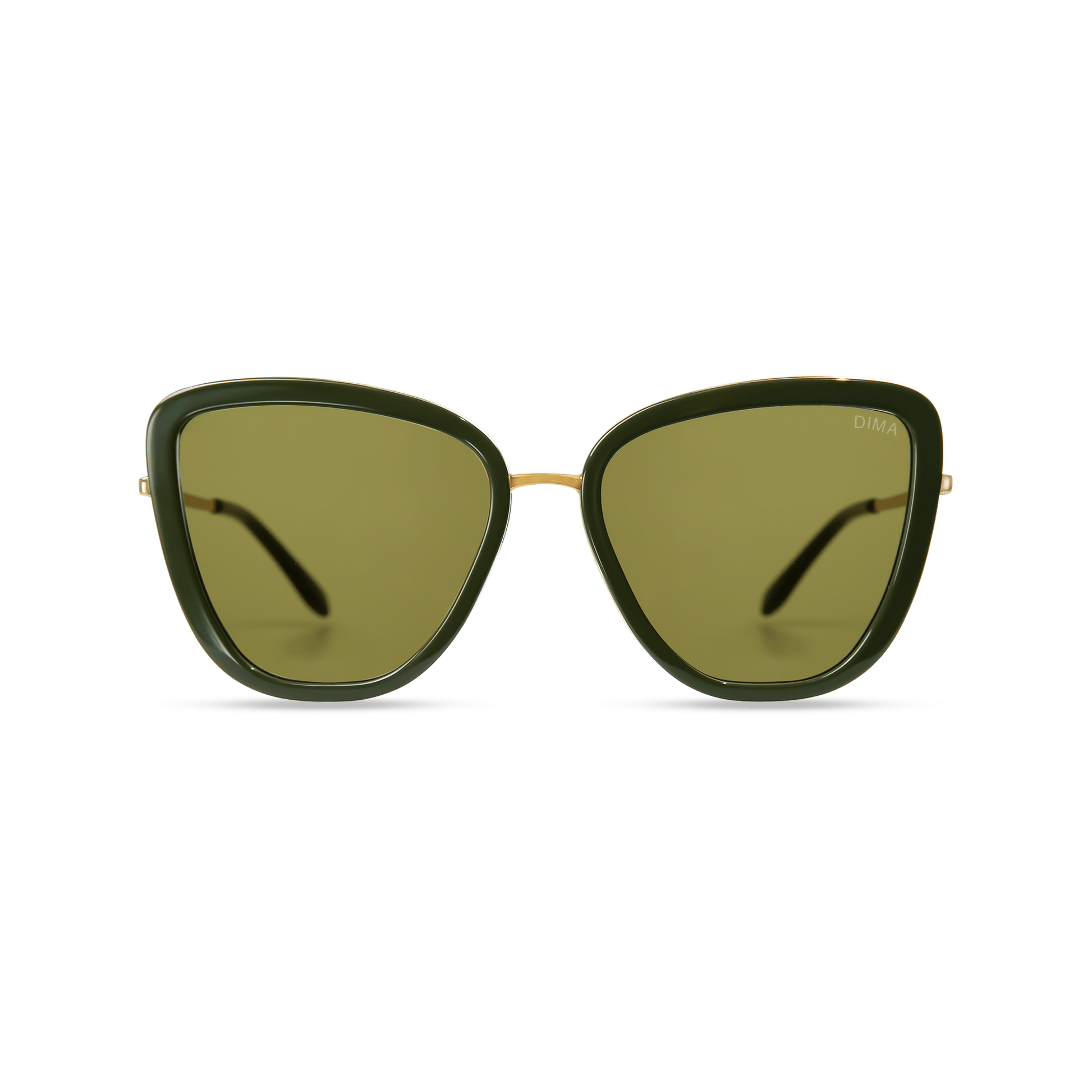 dima sunglass Isla gold olive frame olive lens 1
