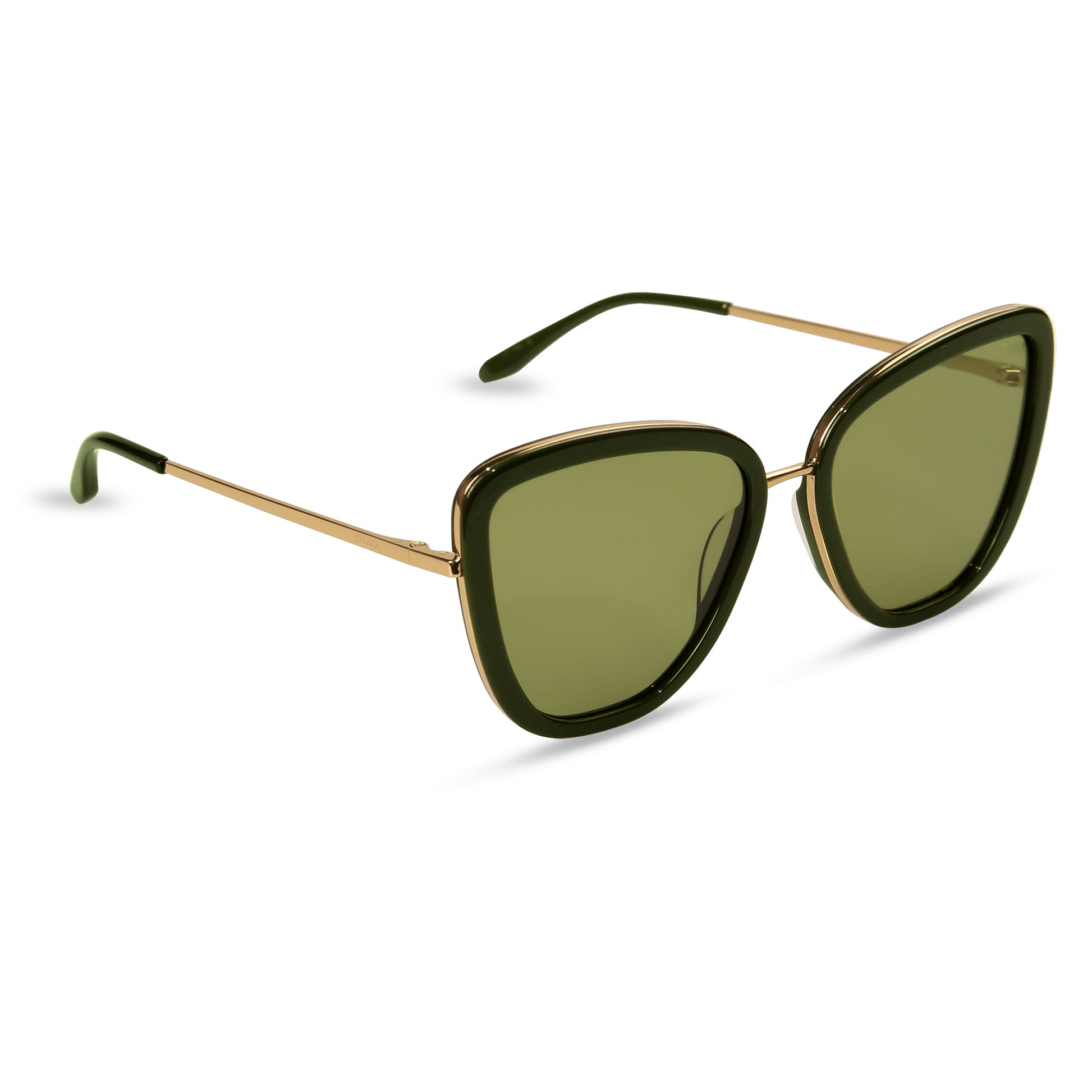 dima sunglass Isla gold olive frame olive lens 2