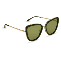 dima sunglass Isla gold olive frame olive lens 2