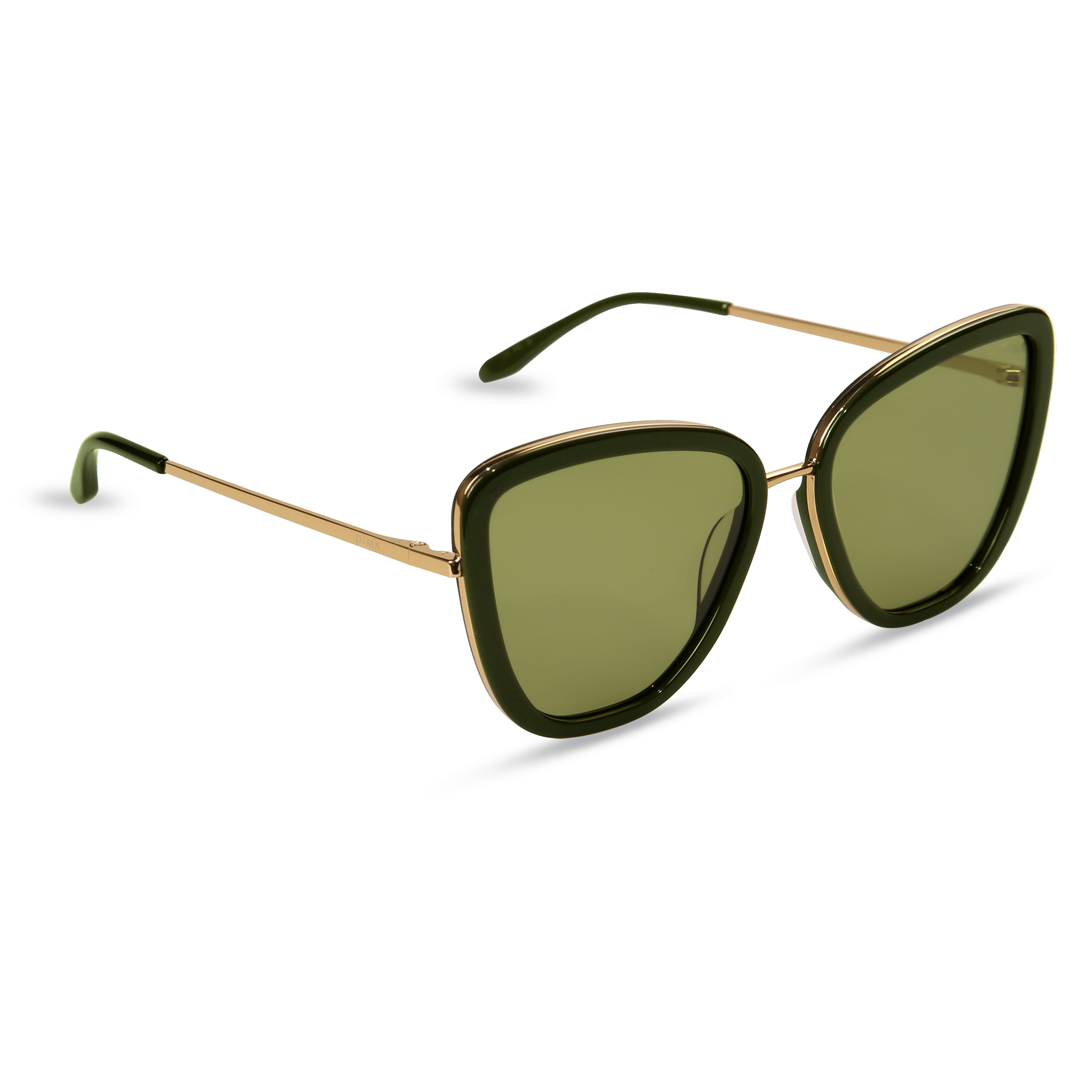 dima sunglass Isla gold olive frame olive lens 2