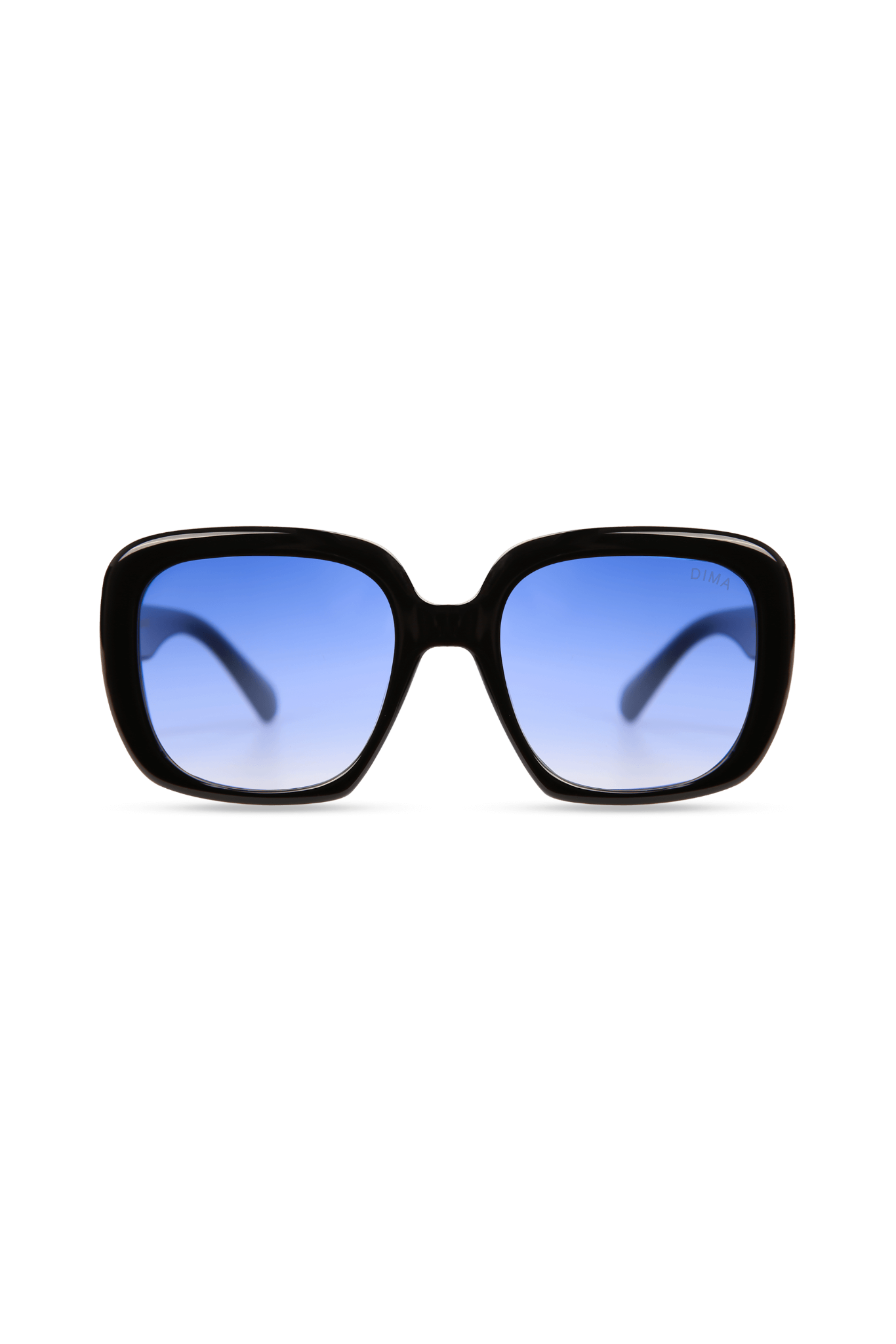 dima sunglass amelia black frame blue gradient lens 1