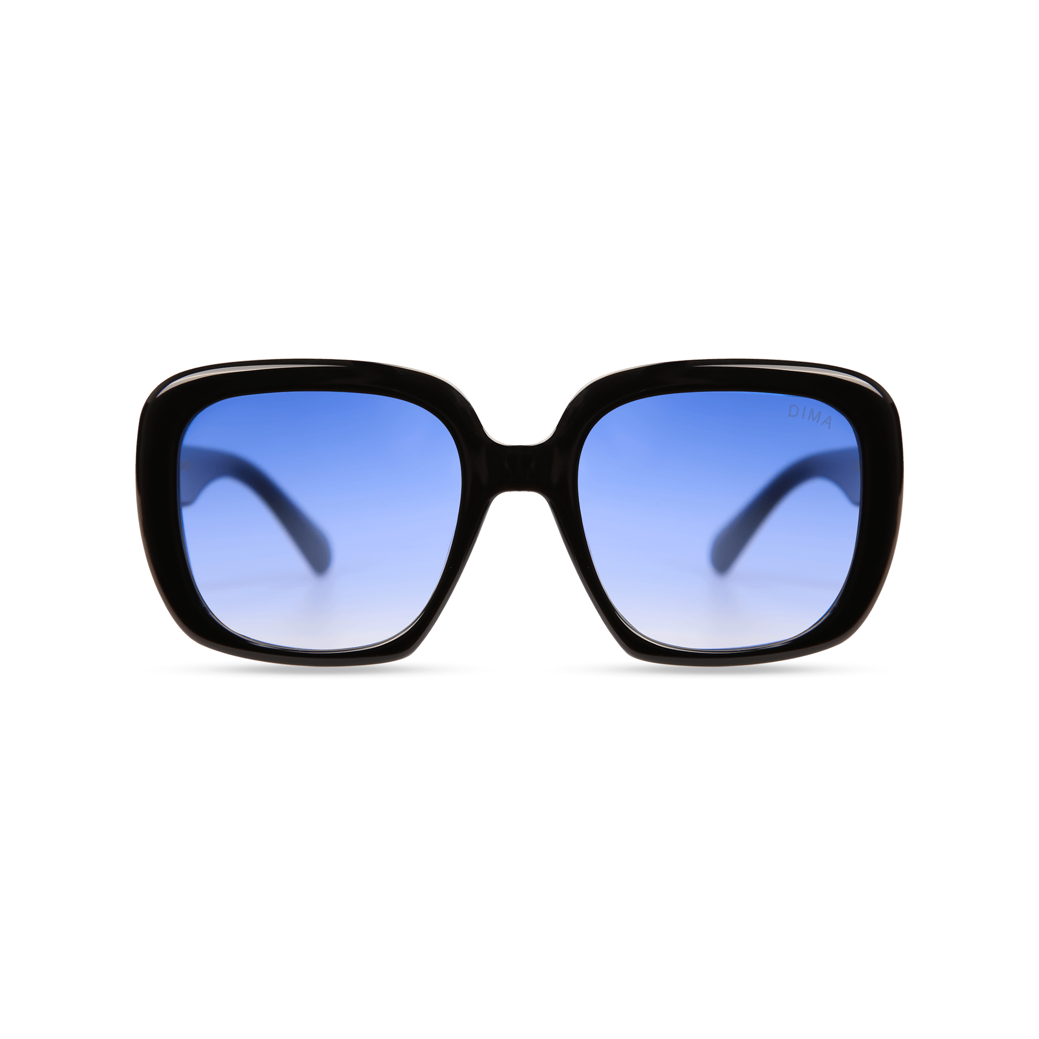 dima sunglass amelia black frame blue gradient lens 1