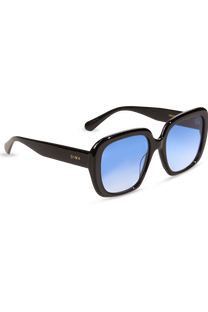 dima sunglass amelia black frame blue gradient lens 2