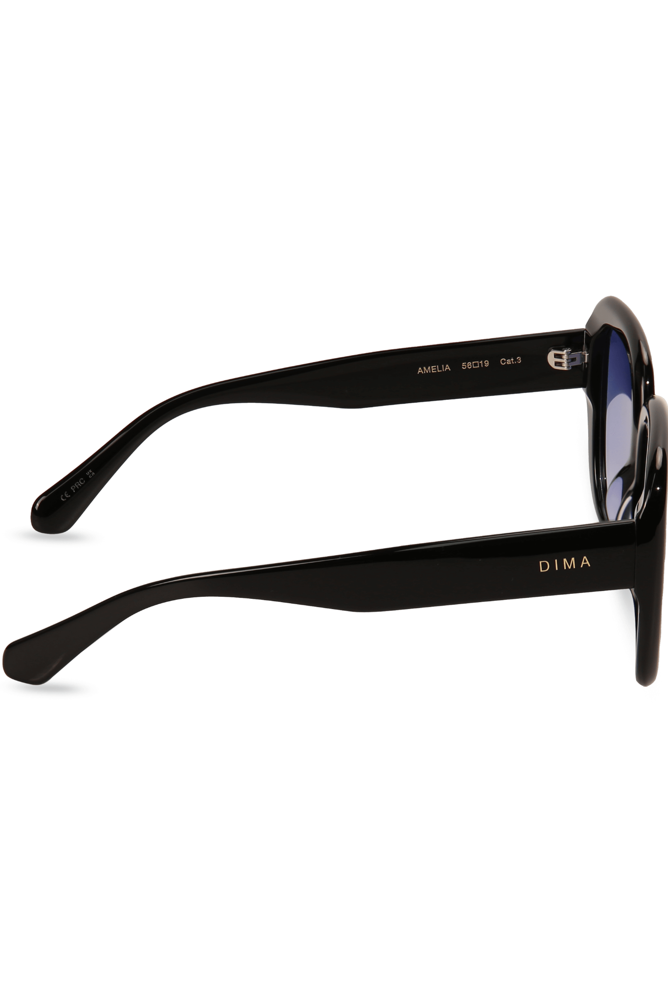 dima sunglass amelia black frame blue gradient lens 3