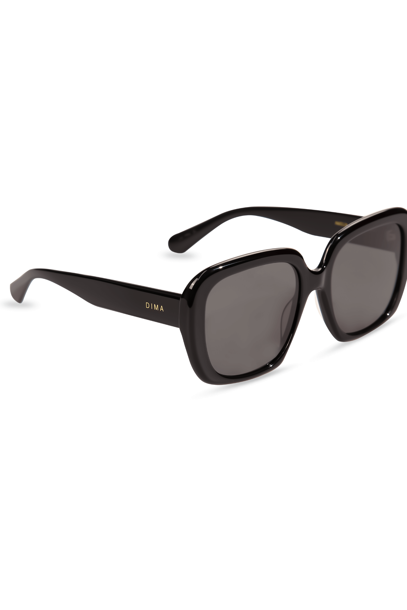 dima sunglass amelia black frame grey lens 2